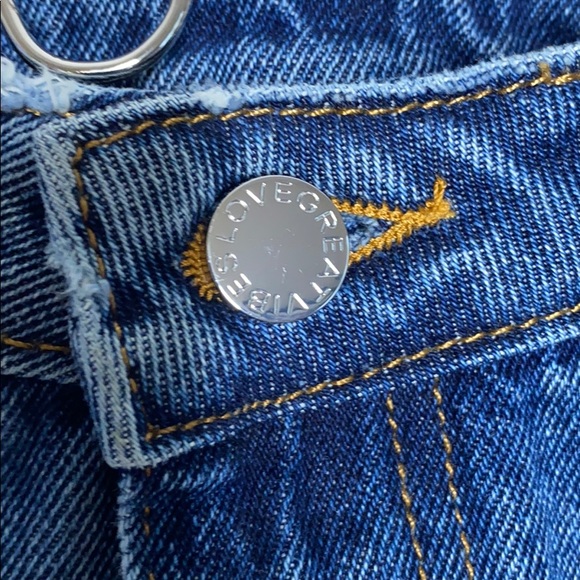 H&M Denim Distressed Mini Skirt - Picture 5 of 7